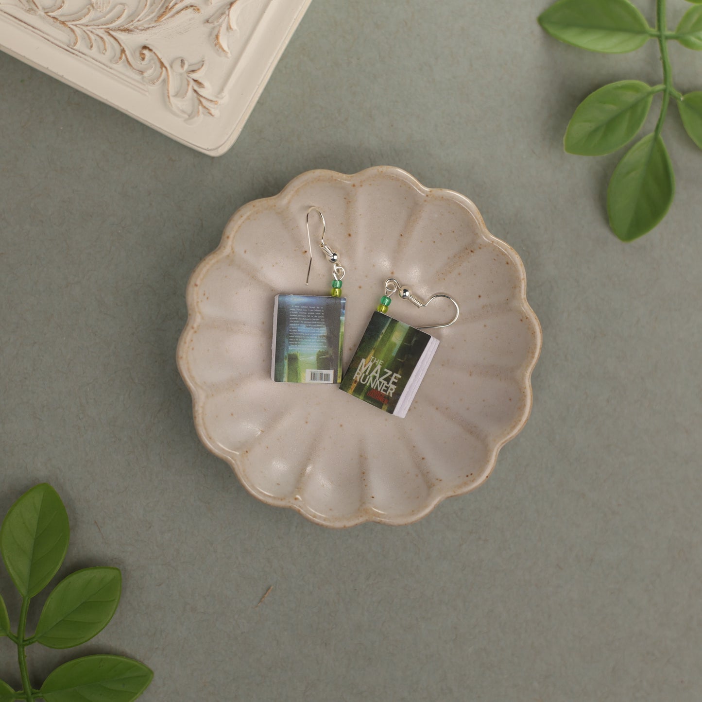 Titled Dangle Earrings - James Dashner - The Maze Runner