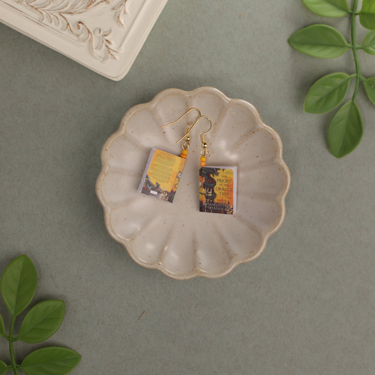 Titled Dangle Earrings - Samantha Shannon - The Priory of the Orange Tree