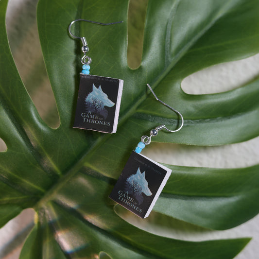 Titled Dangle Earrings - George R.R. Martin - A Game of Thrones