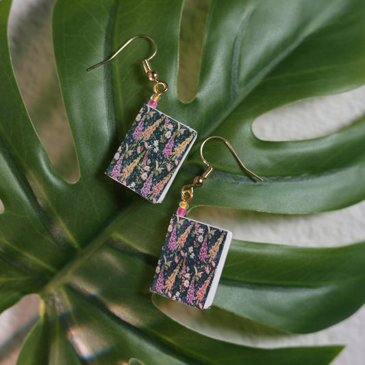 Floral Dangle Earrings - Lilac Dreams