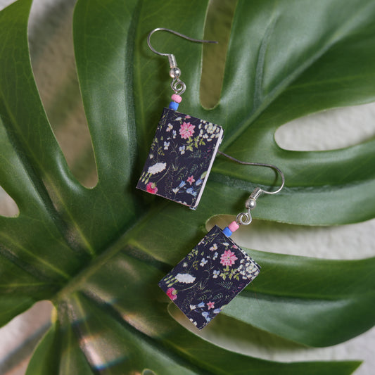 Floral Dangle Earrings - Moonlit Garden