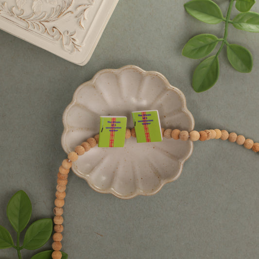 Titled Stud Earrings - Lisa Wheeler - The Dream of a Construction Worker