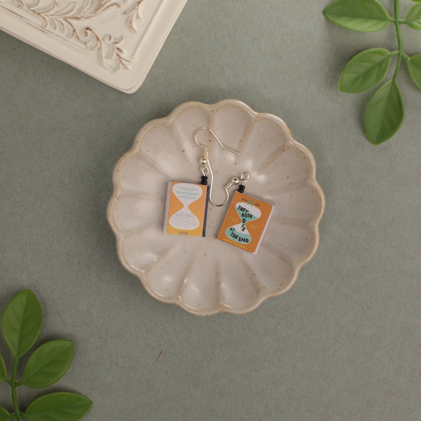 Titled Dangle Earrings - Adam Silvera - They Both Die at the End