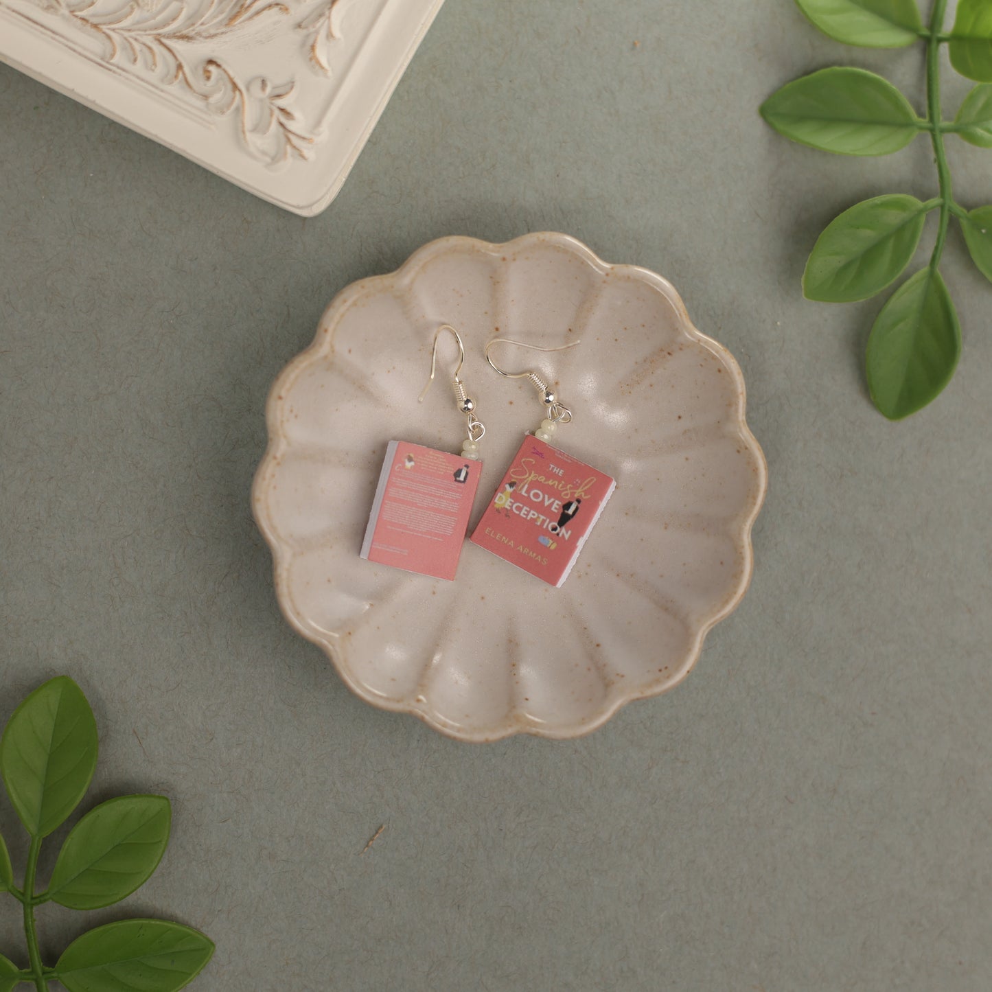 Titled Dangle Earrings - Elena Armas - The Spanish Love Deception