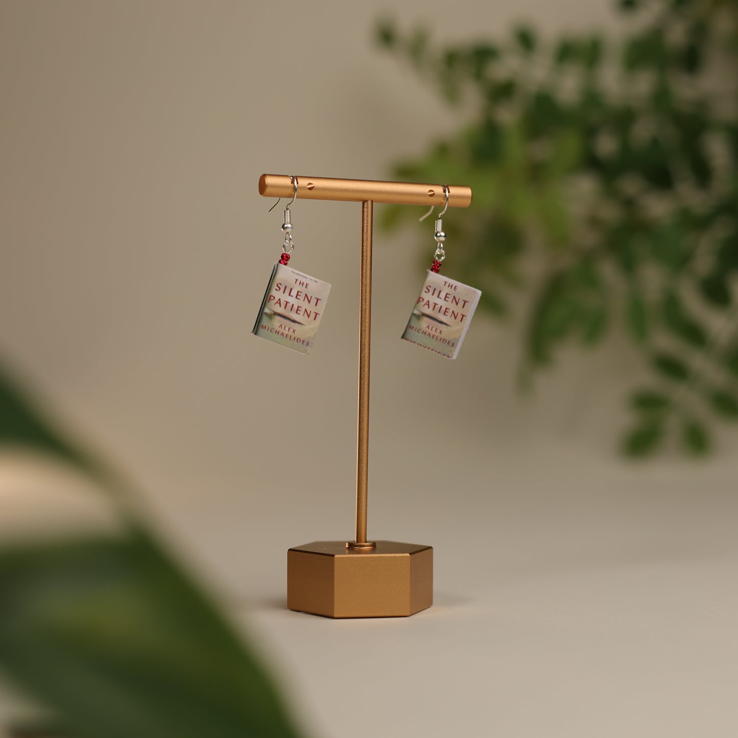 Titled Dangle Earrings - Alex Michaelides - The Silent Patient