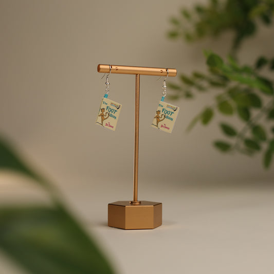 Titled Dangle Earrings - Dr. Suess - The Foot Book