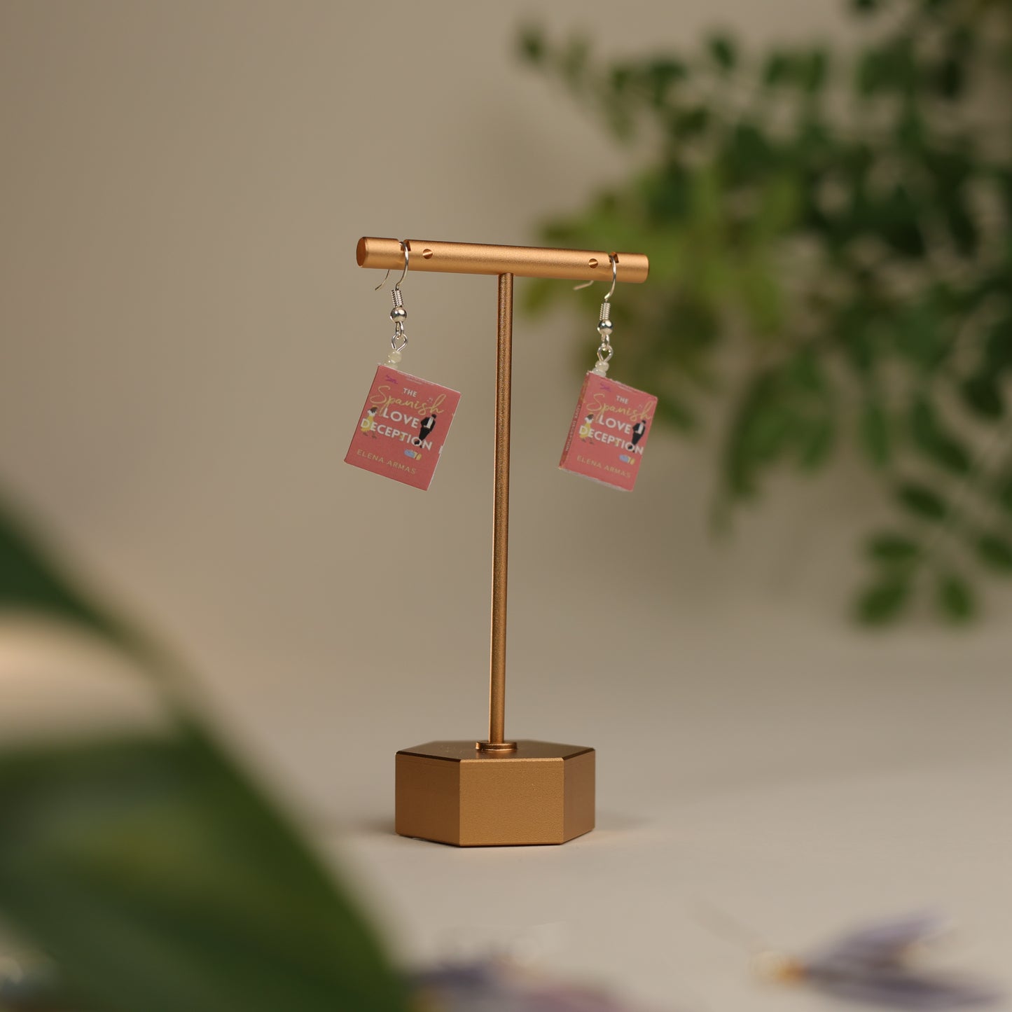 Titled Dangle Earrings - Elena Armas - The Spanish Love Deception