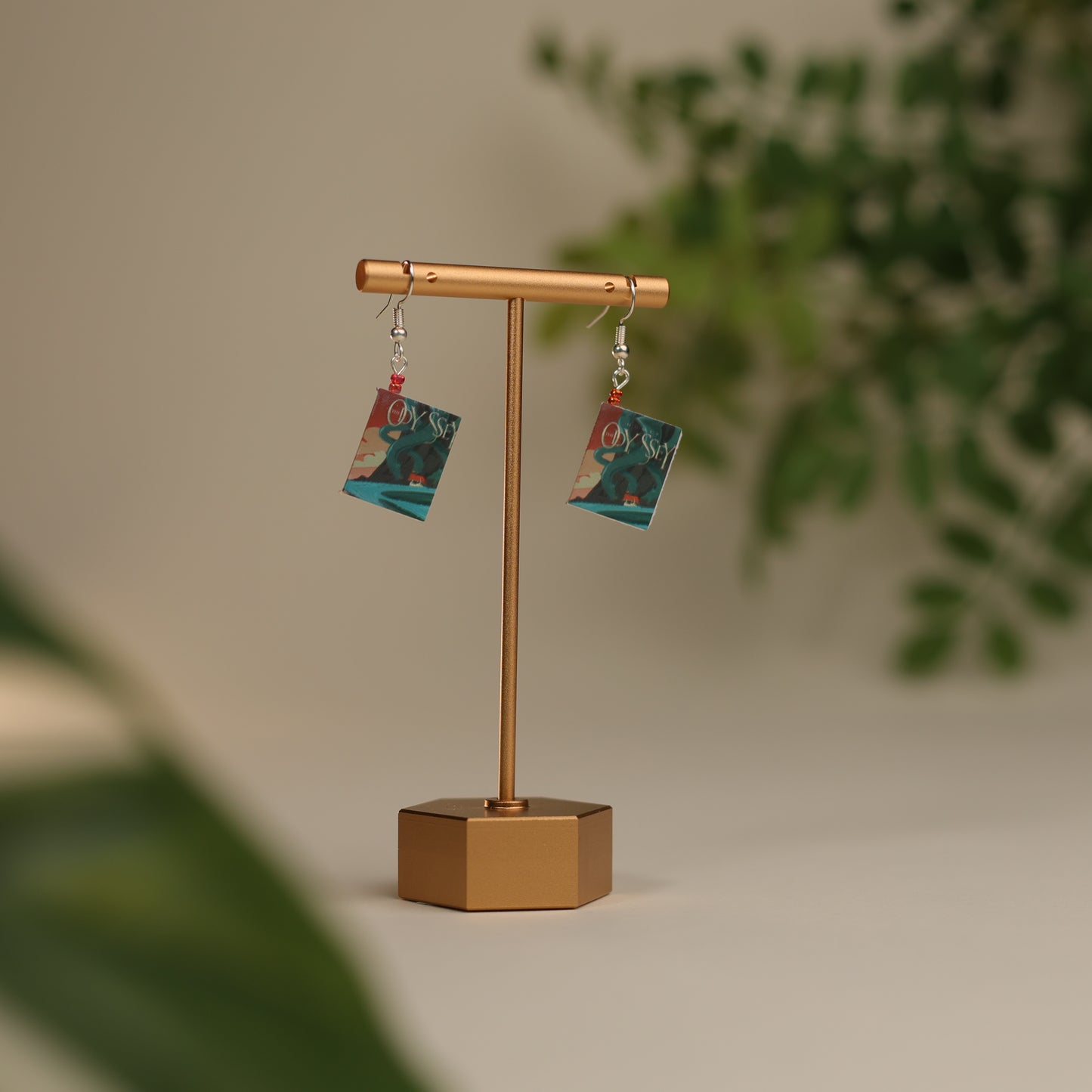 Titled Dangle Earrings - Homer-The Odyssey