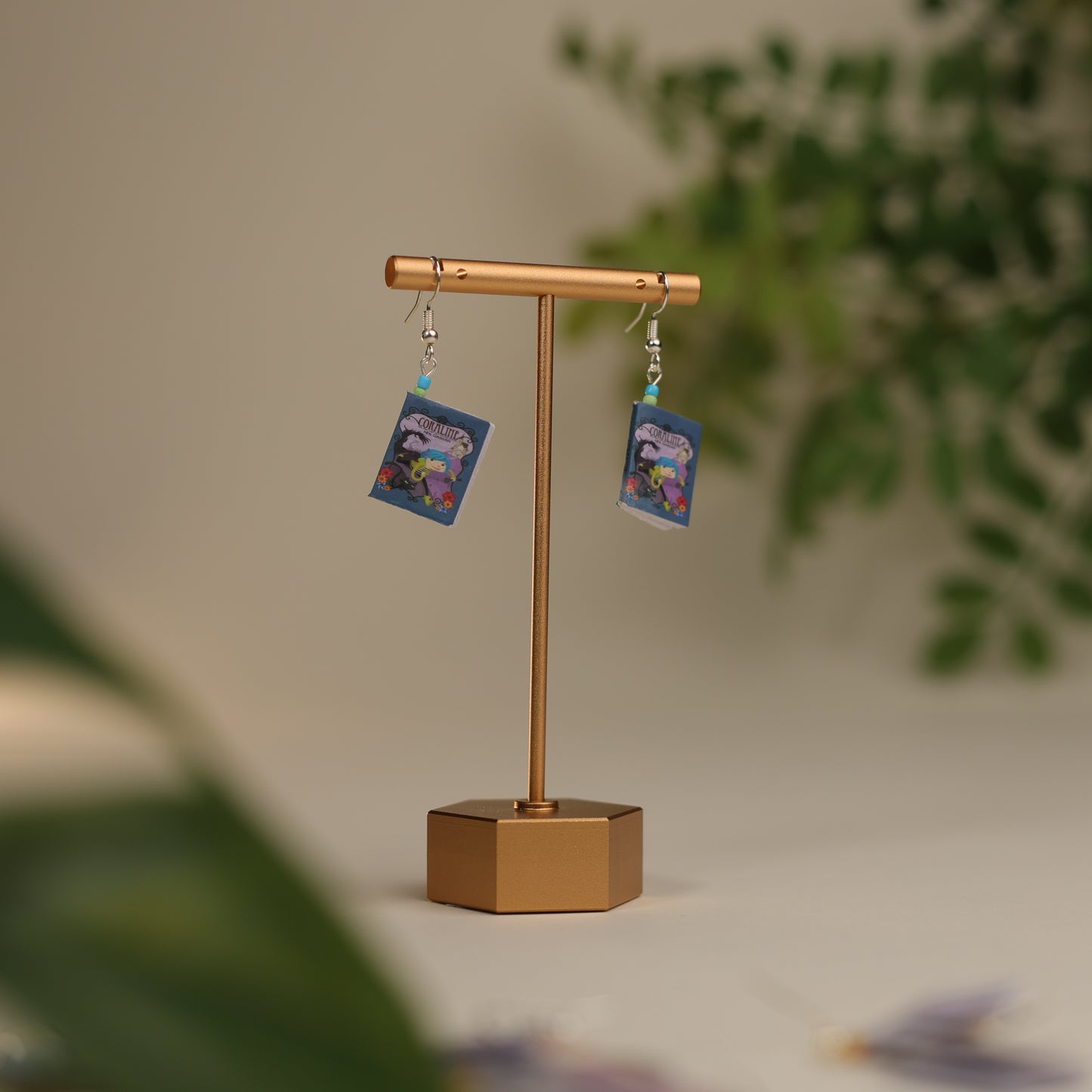 Titled Dangle Earrings - Neil Gaiman - Coraline