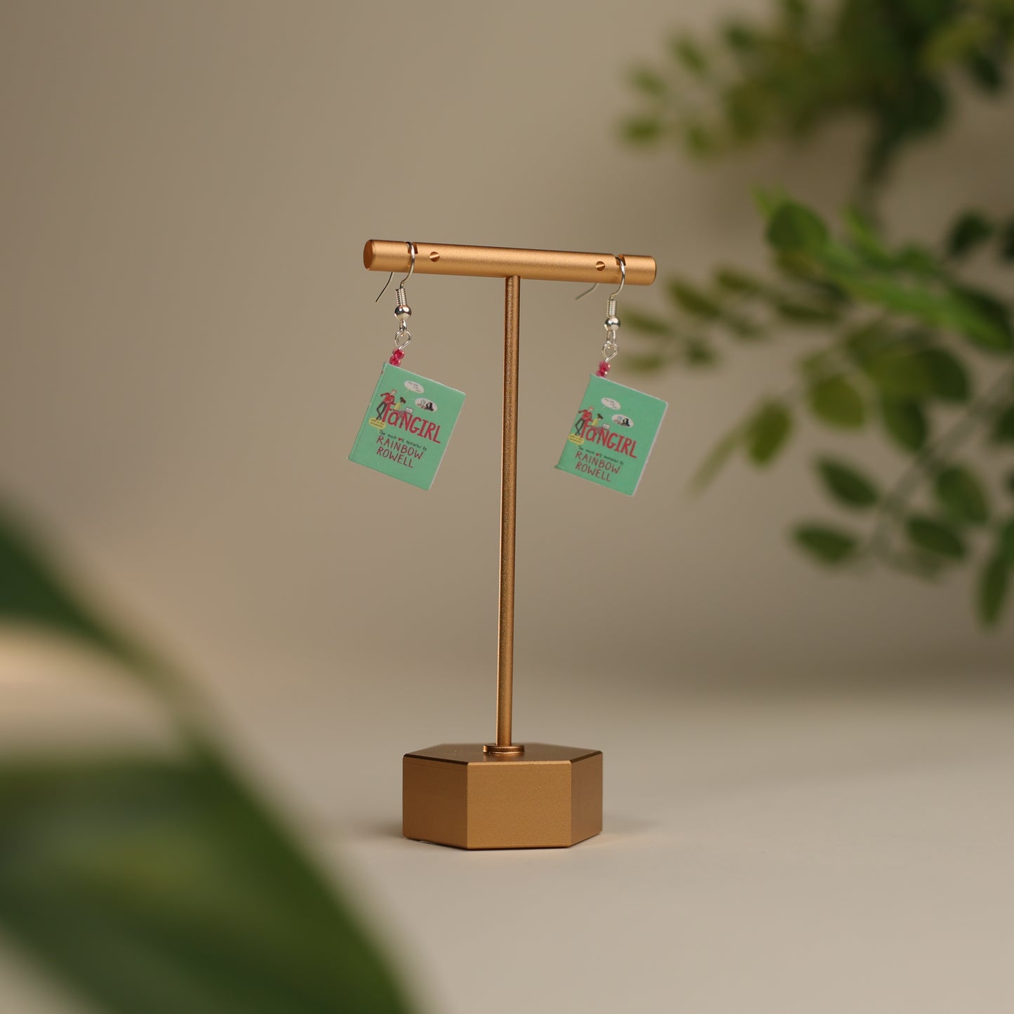 Titled Dangle Earrings - Rainbow Rowell - Fangirl