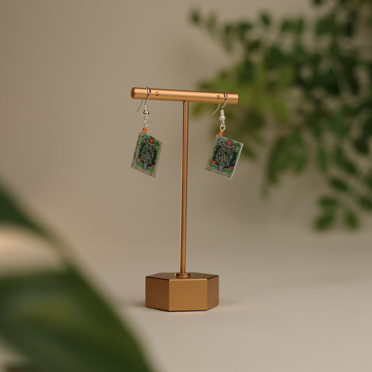 Titled Dangle Earrings - Ronald Dahl - James and the Giant Peach