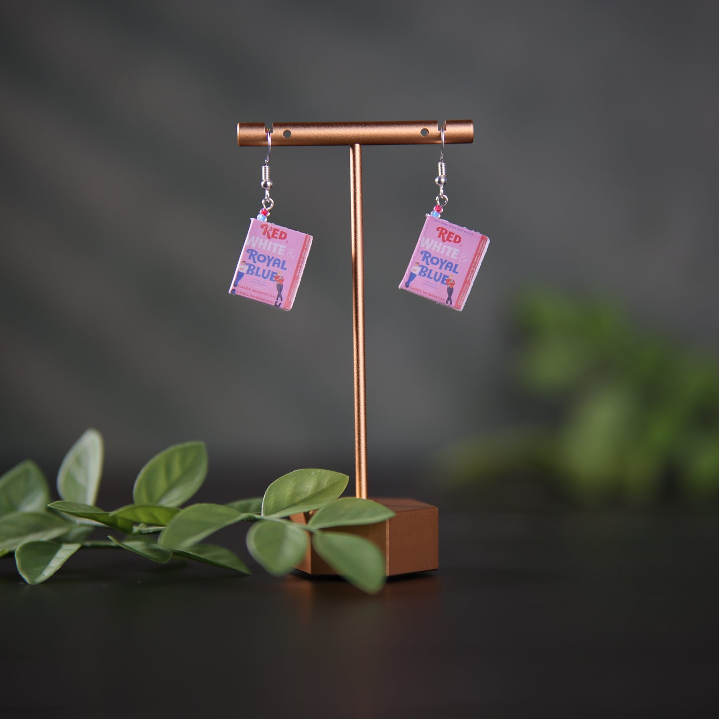 Titled Dangle Earrings - Casey McQuiston - Red White and Royal Blue