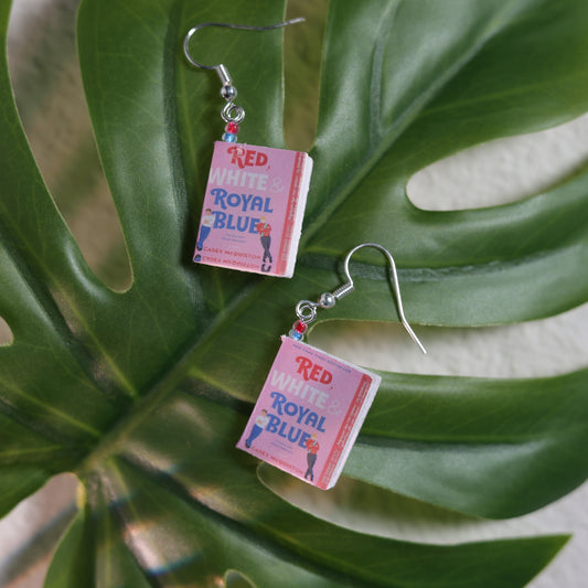 Titled Dangle Earrings - Casey McQuiston - Red White and Royal Blue