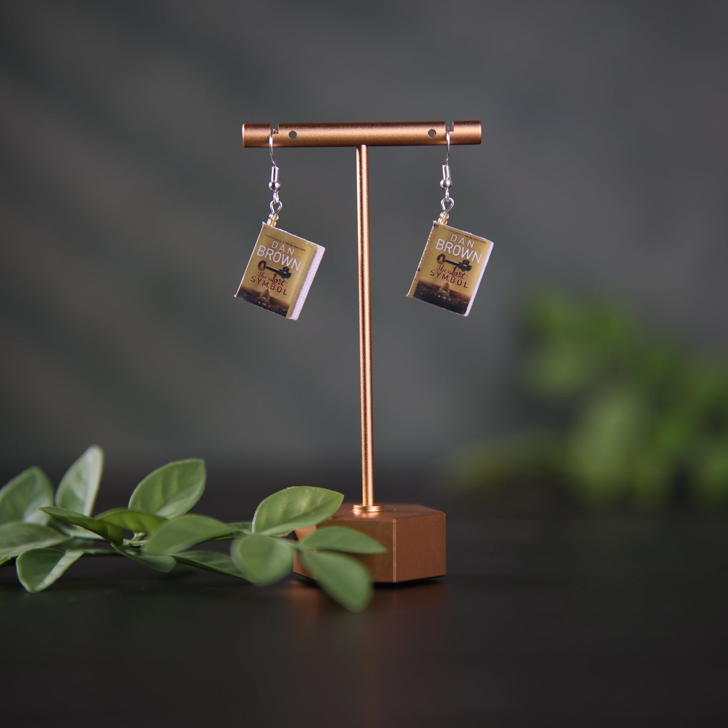 Titled Dangle Earrings - Dan Brown - The Lost Symbol