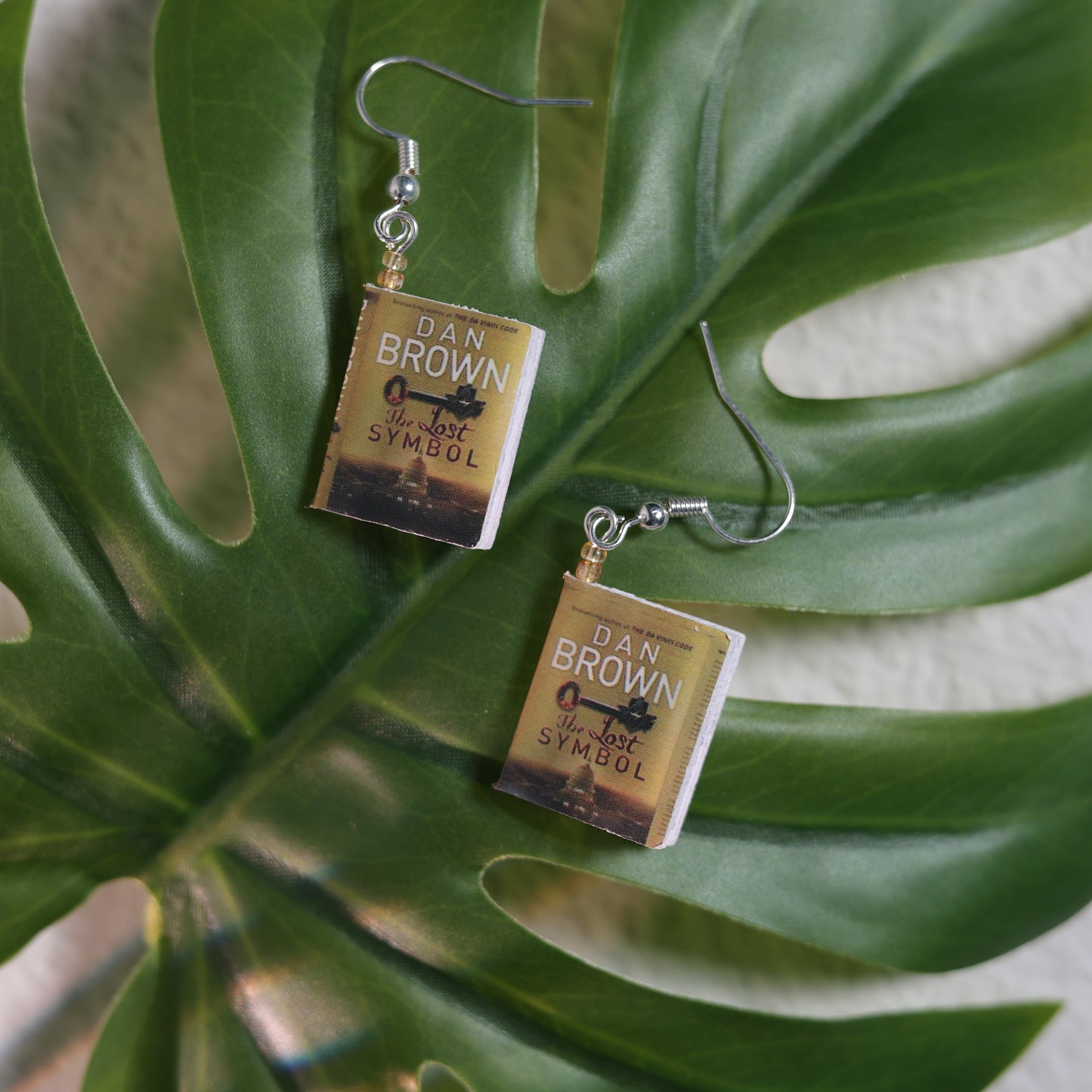 Titled Dangle Earrings - Dan Brown - The Lost Symbol