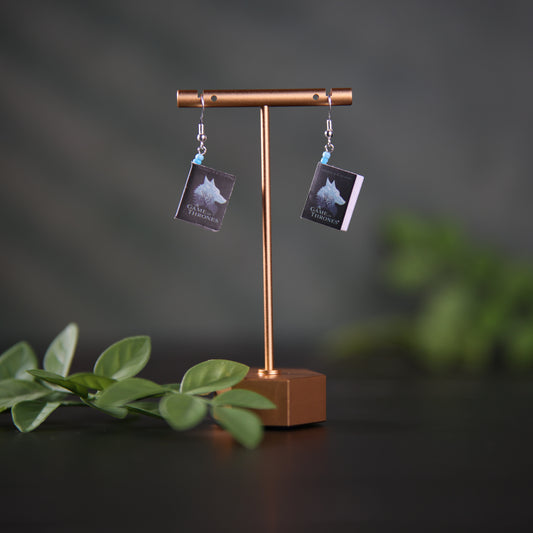 Titled Dangle Earrings - George R.R. Martin - A Game of Thrones