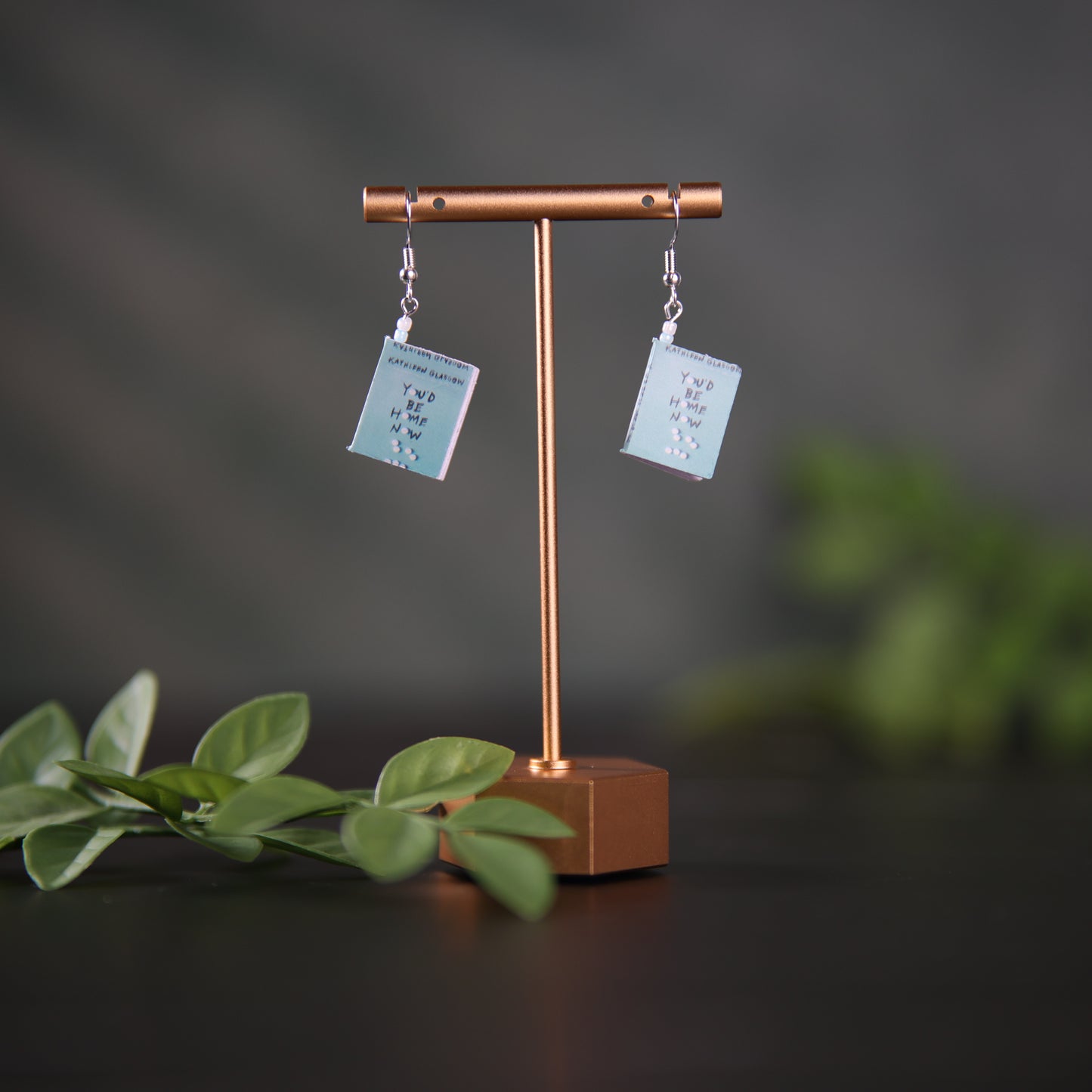 Titled Dangle Earrings - Kathleen Glasgow - You’d Be Home Now