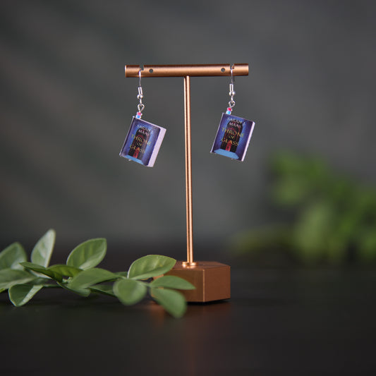 Titled Dangle Earrings - Sarah J. Maas - Thrown of Glass