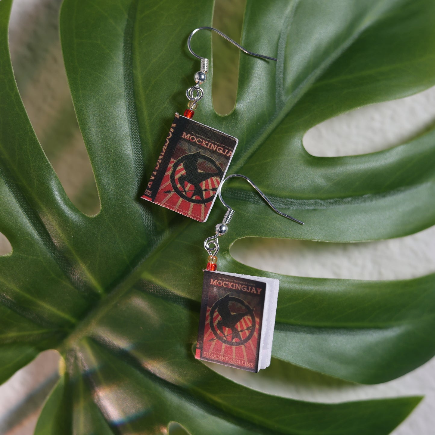 Titled Dangle Earrings - Suzanne Collins - Mockingjay