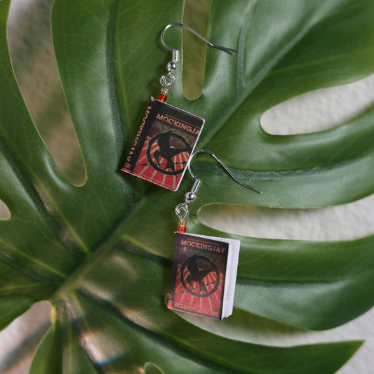 Titled Dangle Earrings - Suzanne Collins - Mockingjay