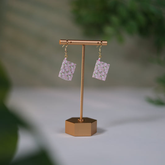 Floral Dangle Earrings - Blushing Petals