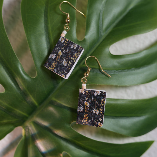 Floral Dangle Earrings - Golden Dusk