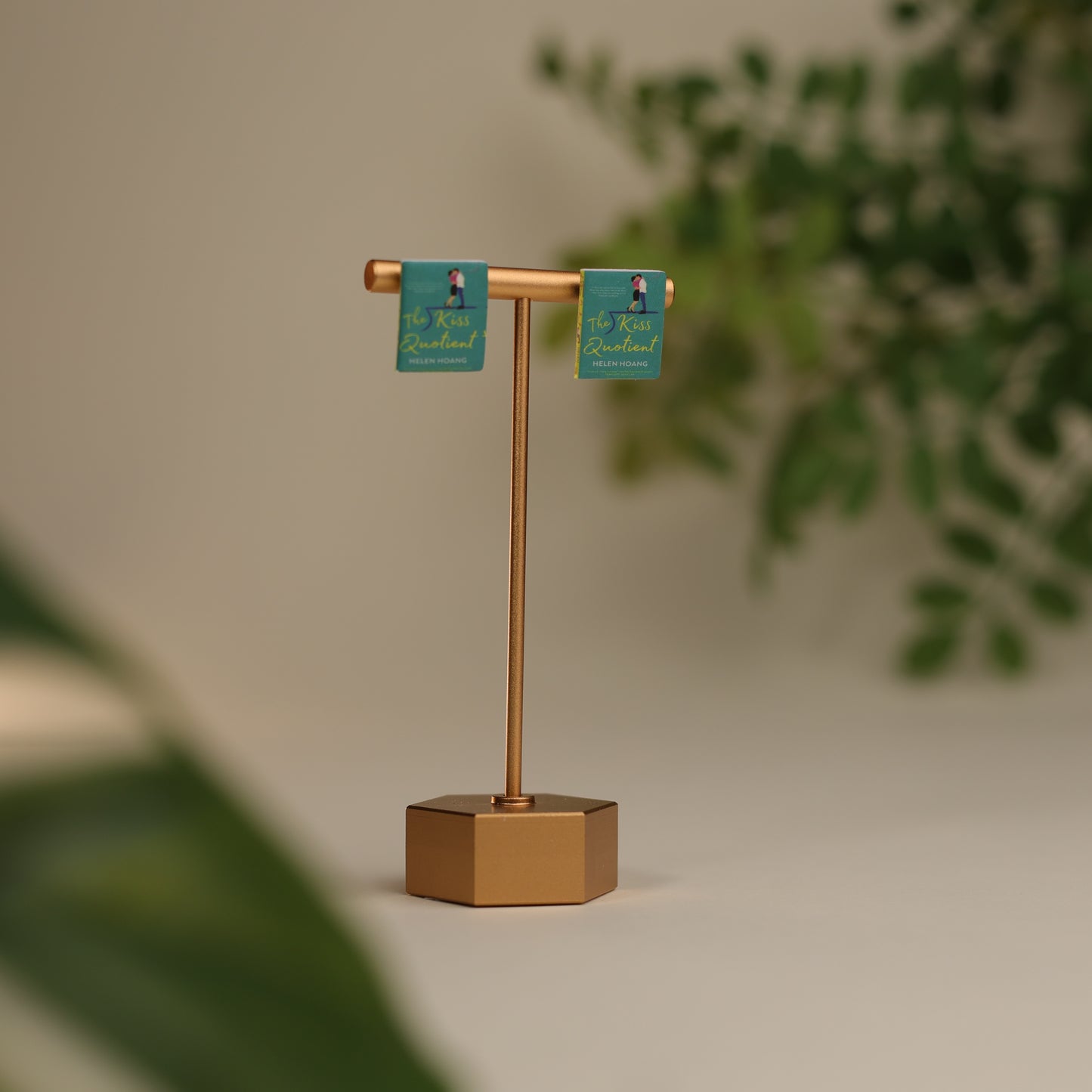 Titled Stud Earrings - Helen Hoang - The Kiss Quotient