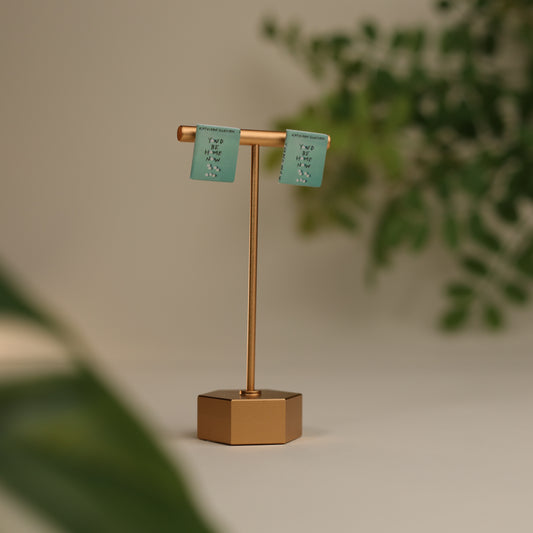 Titled Stud Earrings - Kathleen Glasgow - Youd Be Home Now