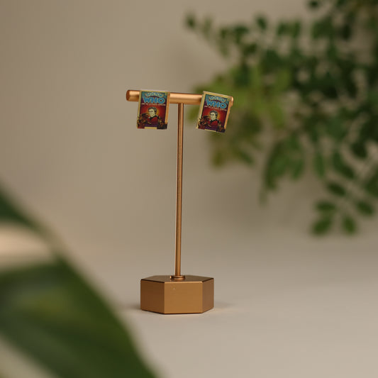 Titled Stud Earrings - Toby Whitehouse - Doctor Who and the Caithness Monster