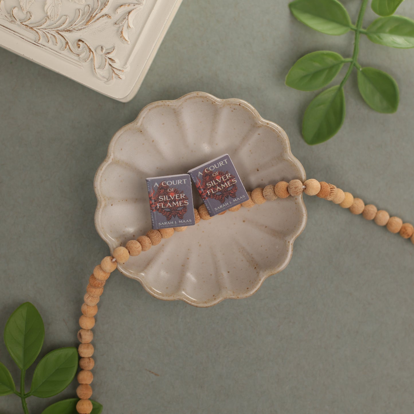 Titled Stud Earrings - Sarah Maas - A Court of Silver Flames
