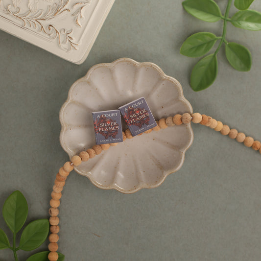 Titled Stud Earrings - Sarah Maas - A Court of Silver Flames
