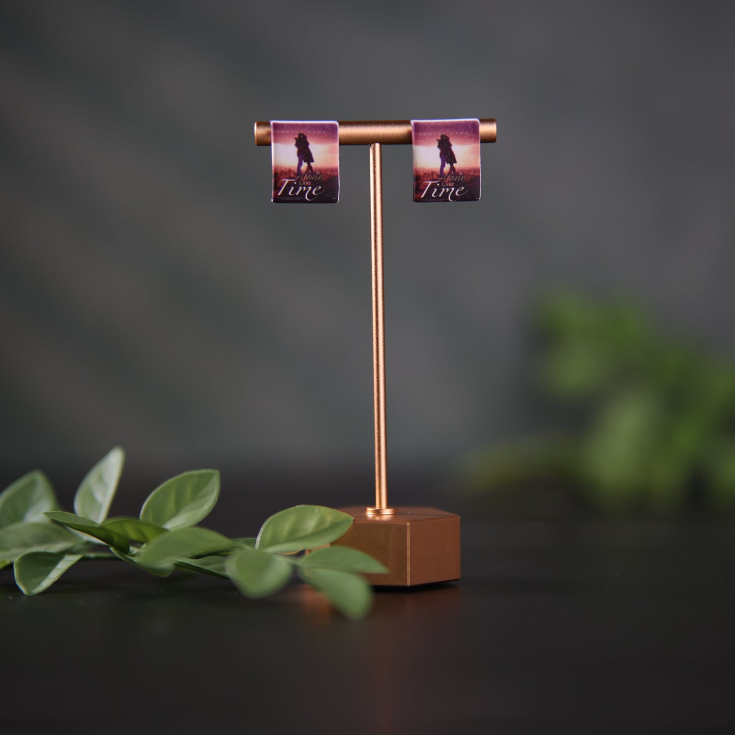 Titled Stud Earrings - Author - Alone Last Time