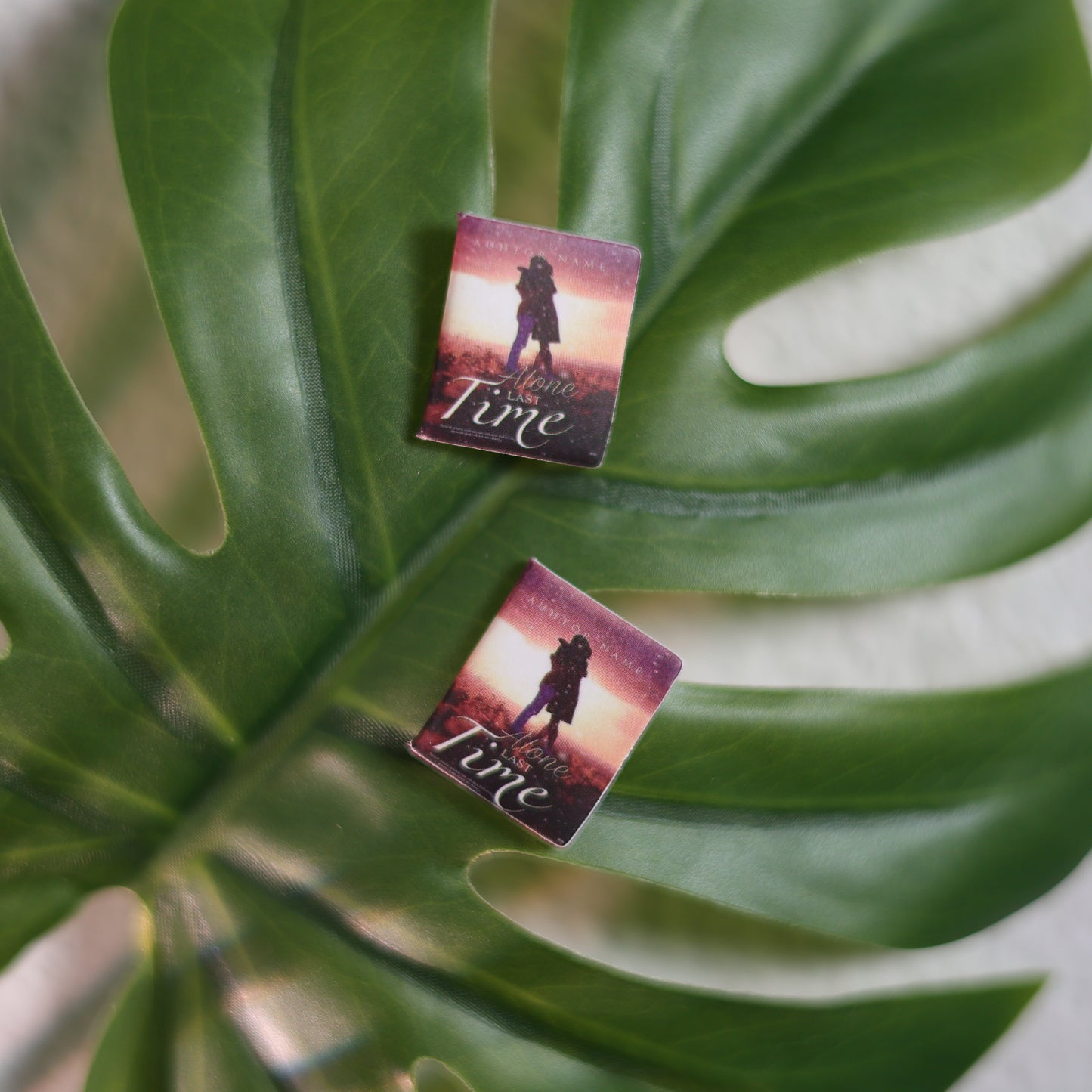 Titled Stud Earrings - Author - Alone Last Time