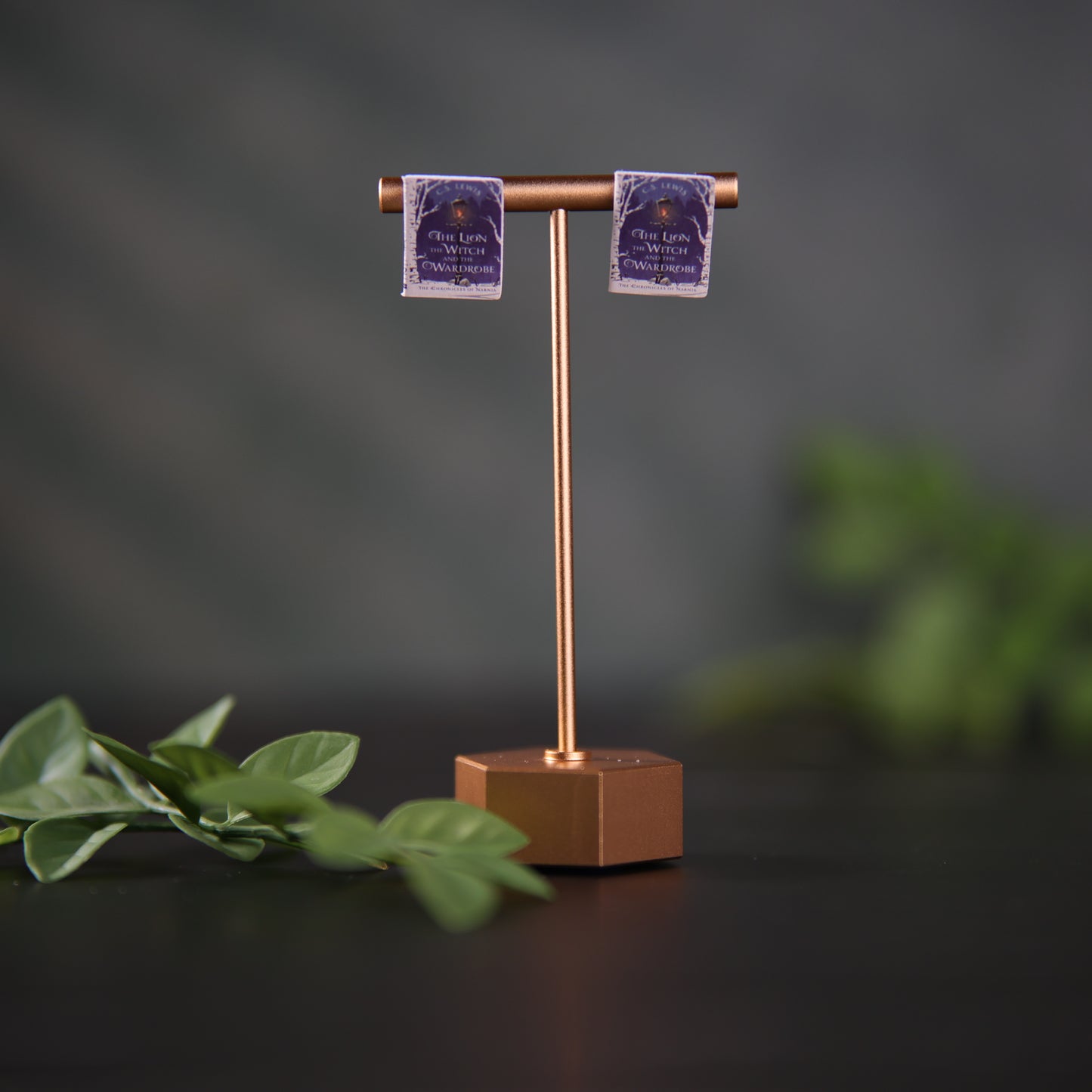 Titled Stud Earrings - C.S. Lewis - The Lion The Witch and The Wardrobe