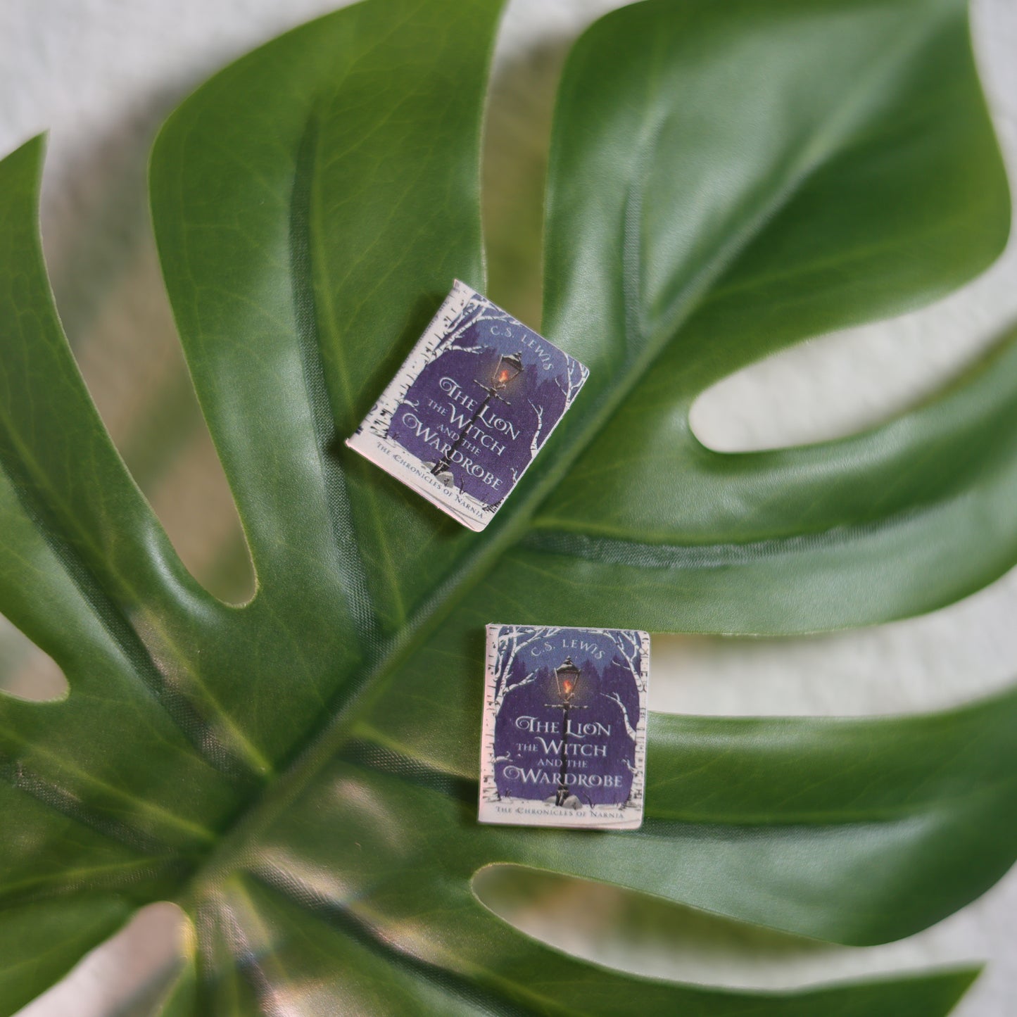 Titled Stud Earrings - C.S. Lewis - The Lion The Witch and The Wardrobe