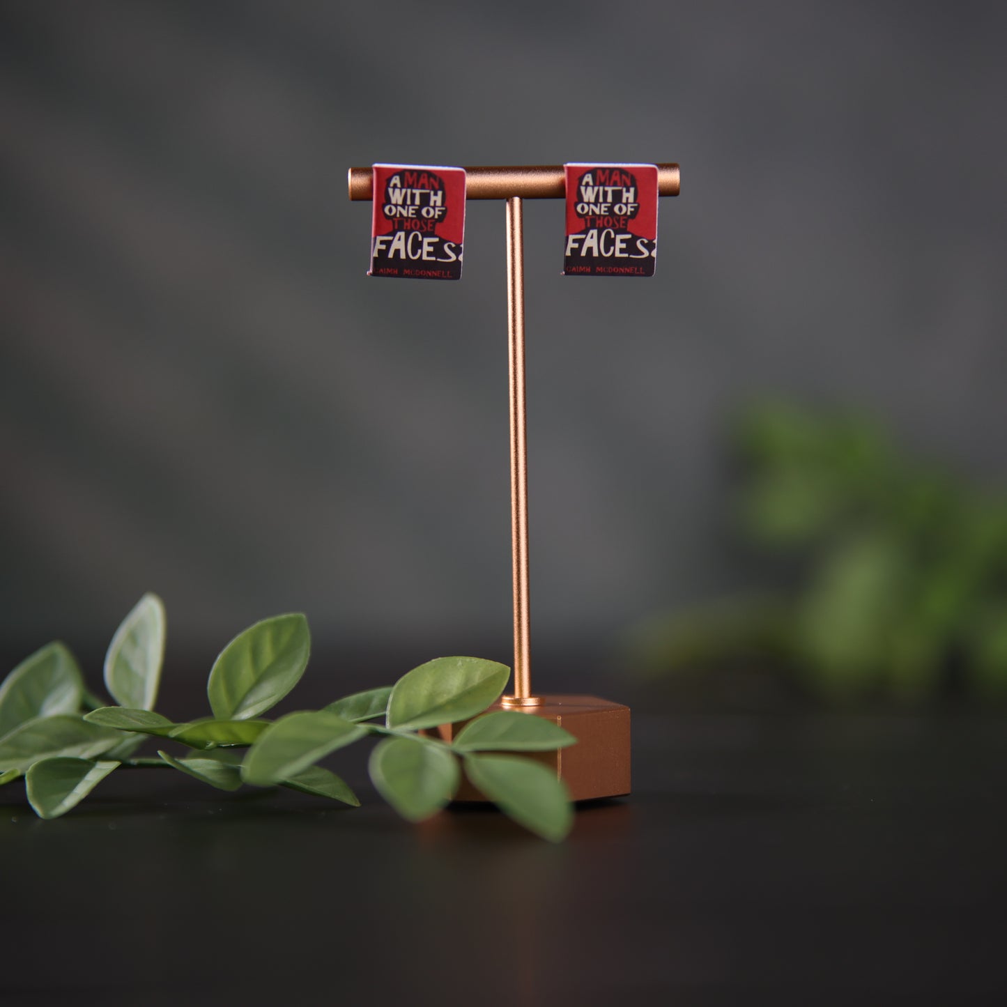 Titled Stud Earrings - Caimh McDonnell - A Man with One of Those Faces