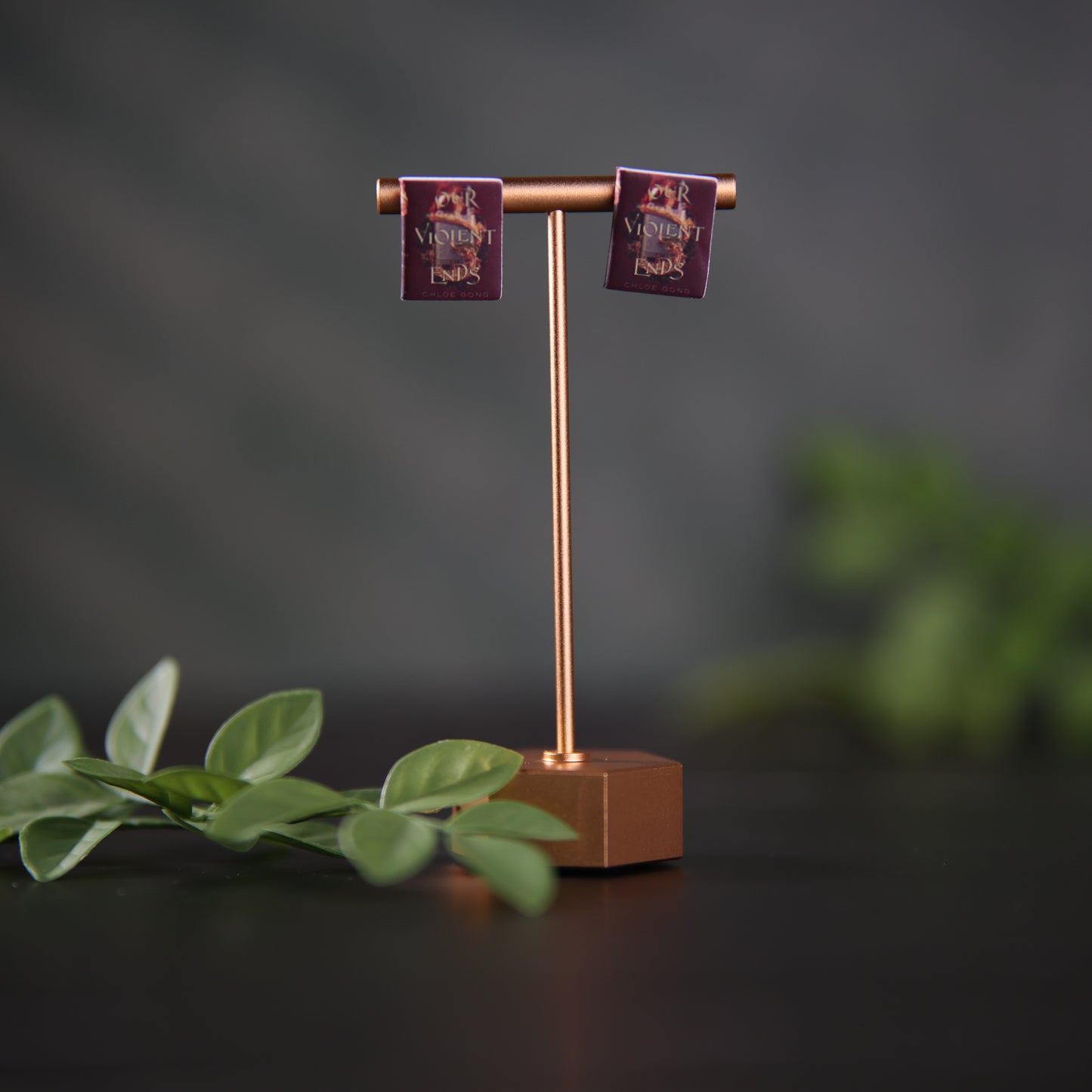 Titled Stud Earrings - Chloe Gong - Our Violent Ends