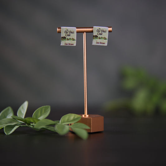 Titled Stud Earrings - Dan Brown - The Da Vinci Code