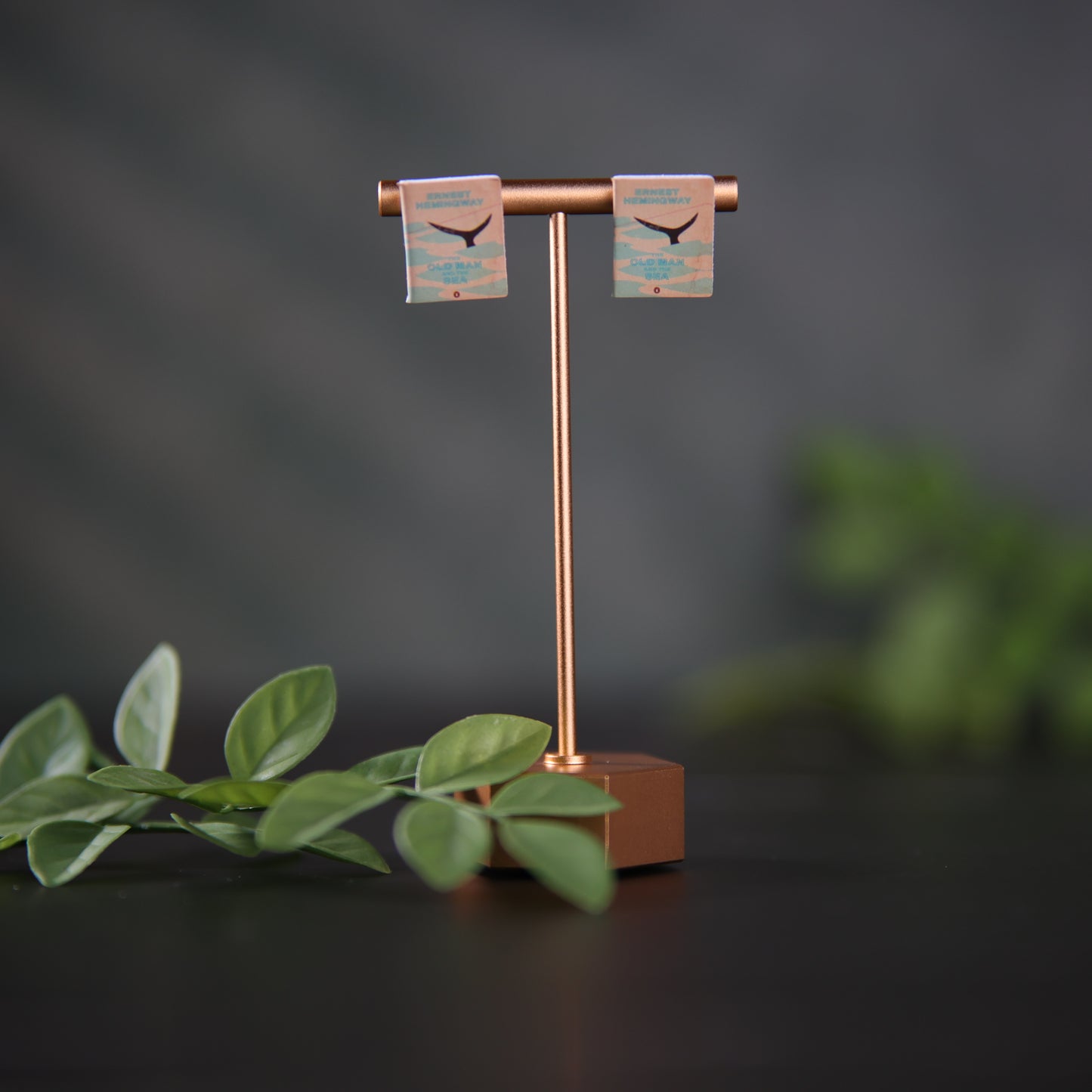 Titled Stud Earrings - Ernest Hemingway - The Old Man and the Sea