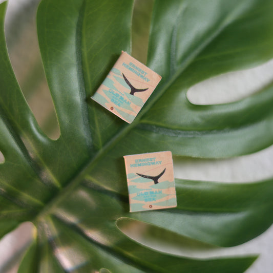 Titled Stud Earrings - Ernest Hemingway - The Old Man and the Sea