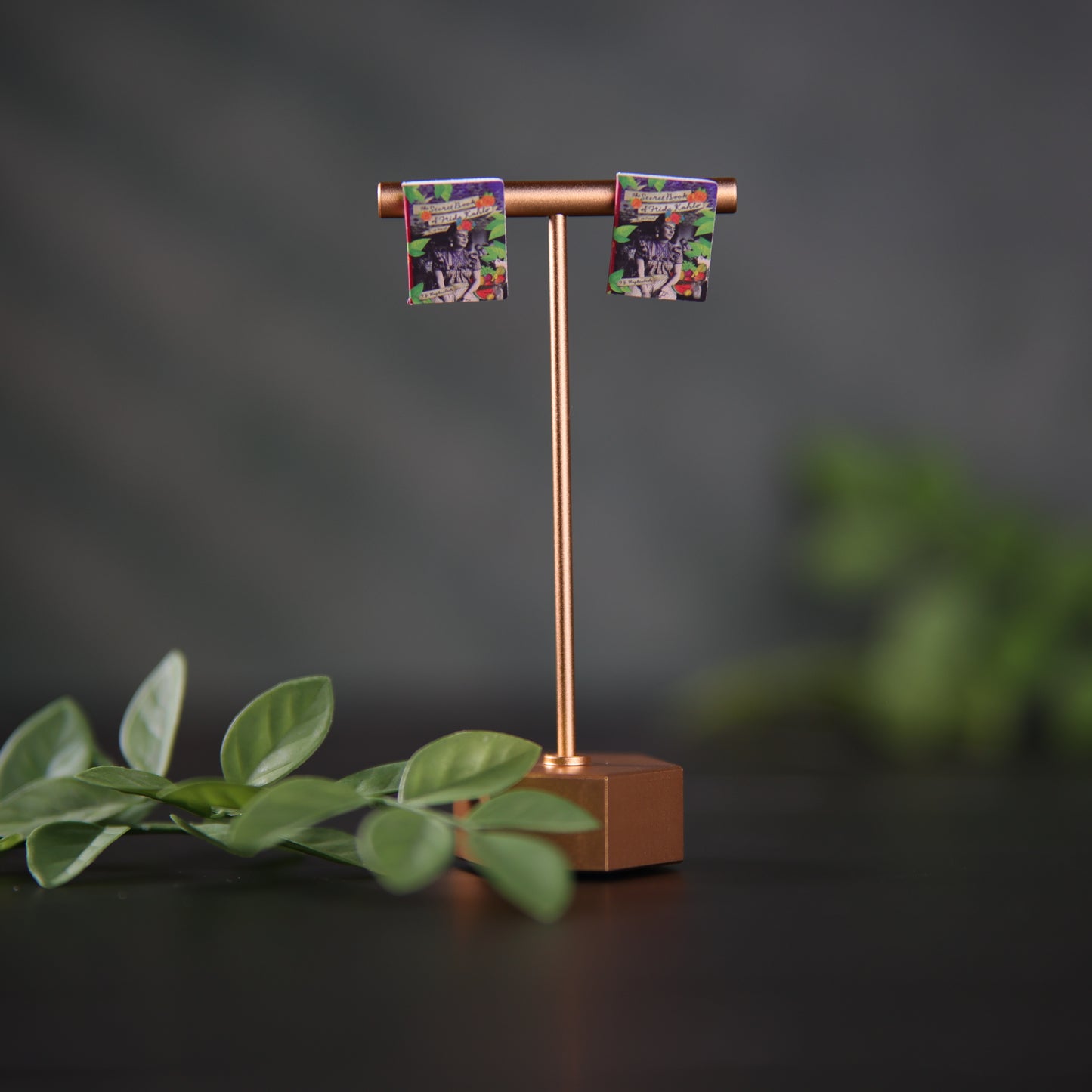 Titled Stud Earrings - Francisco Haghenbeck - The Secret Book of Frieda Kahlo