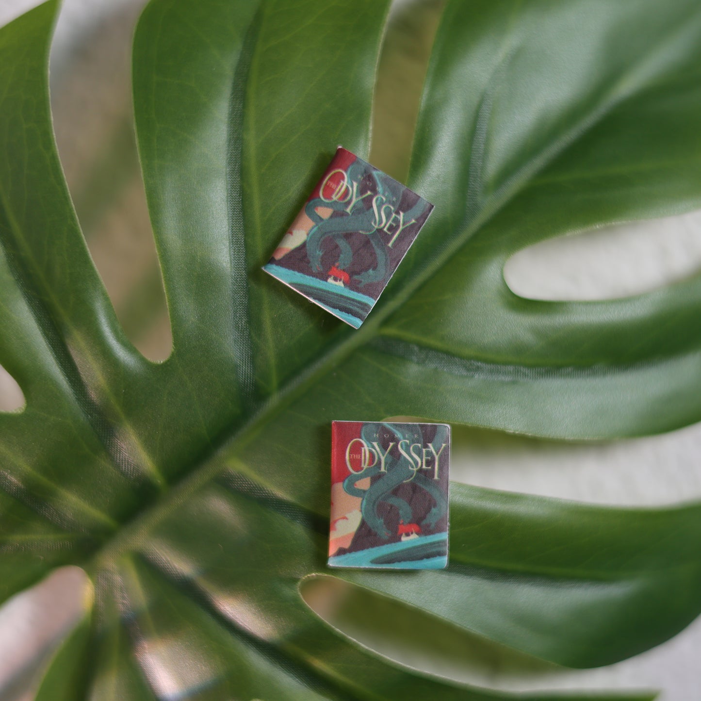 Titled Stud Earrings - Homer - The Odyssey