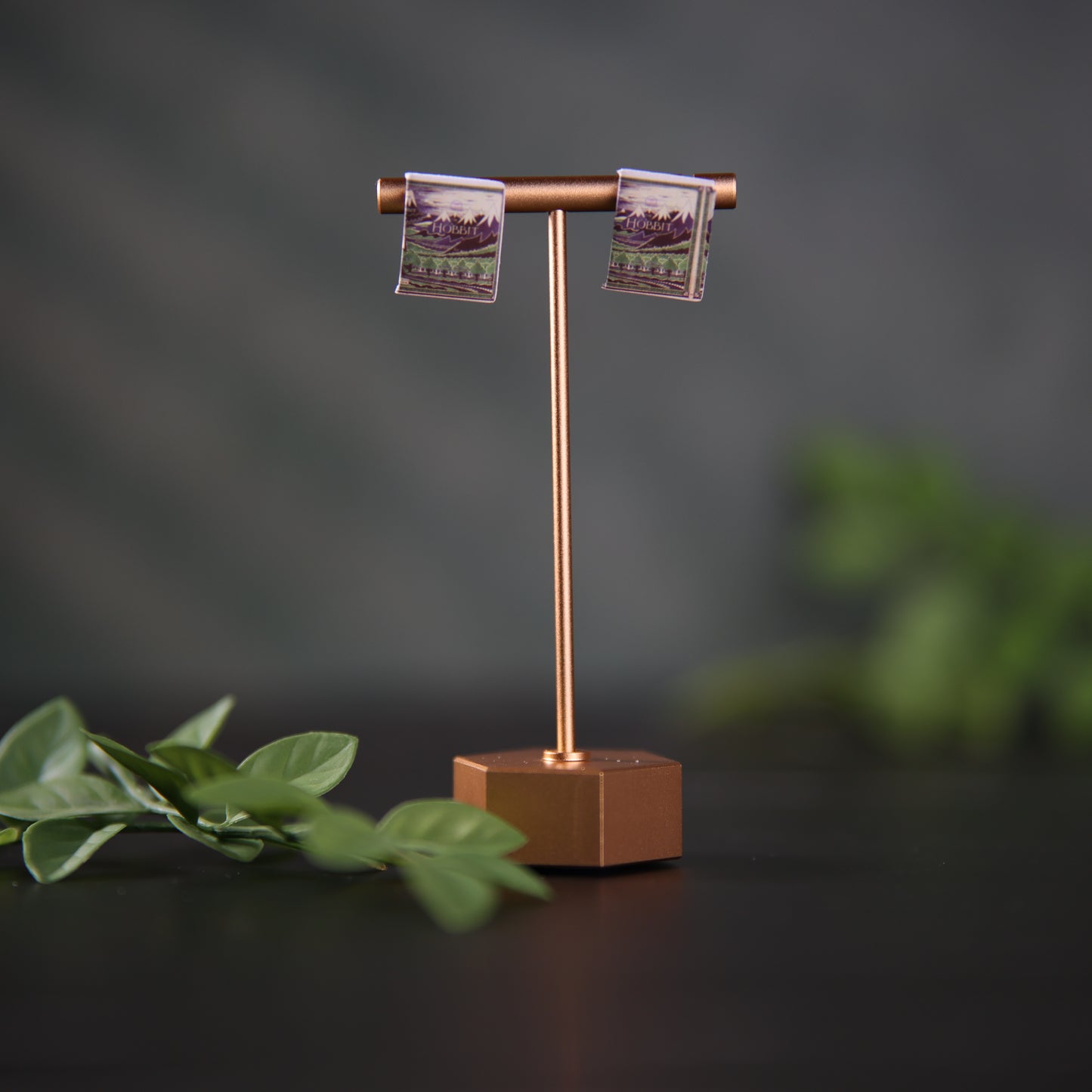 Titled Stud Earrings - J.R.R. Tolkien - Hobbit