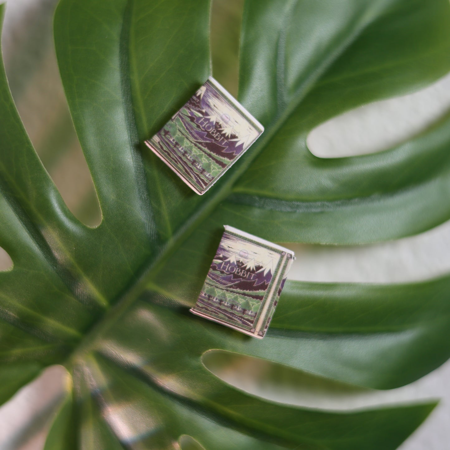Titled Stud Earrings - J.R.R. Tolkien - Hobbit