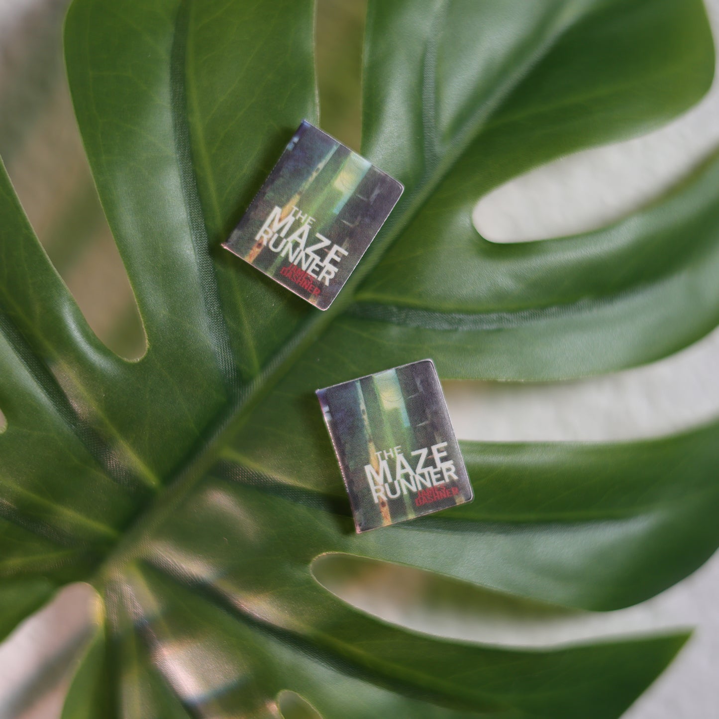 Titled Stud Earrings - James Dashner - The Maze Runner