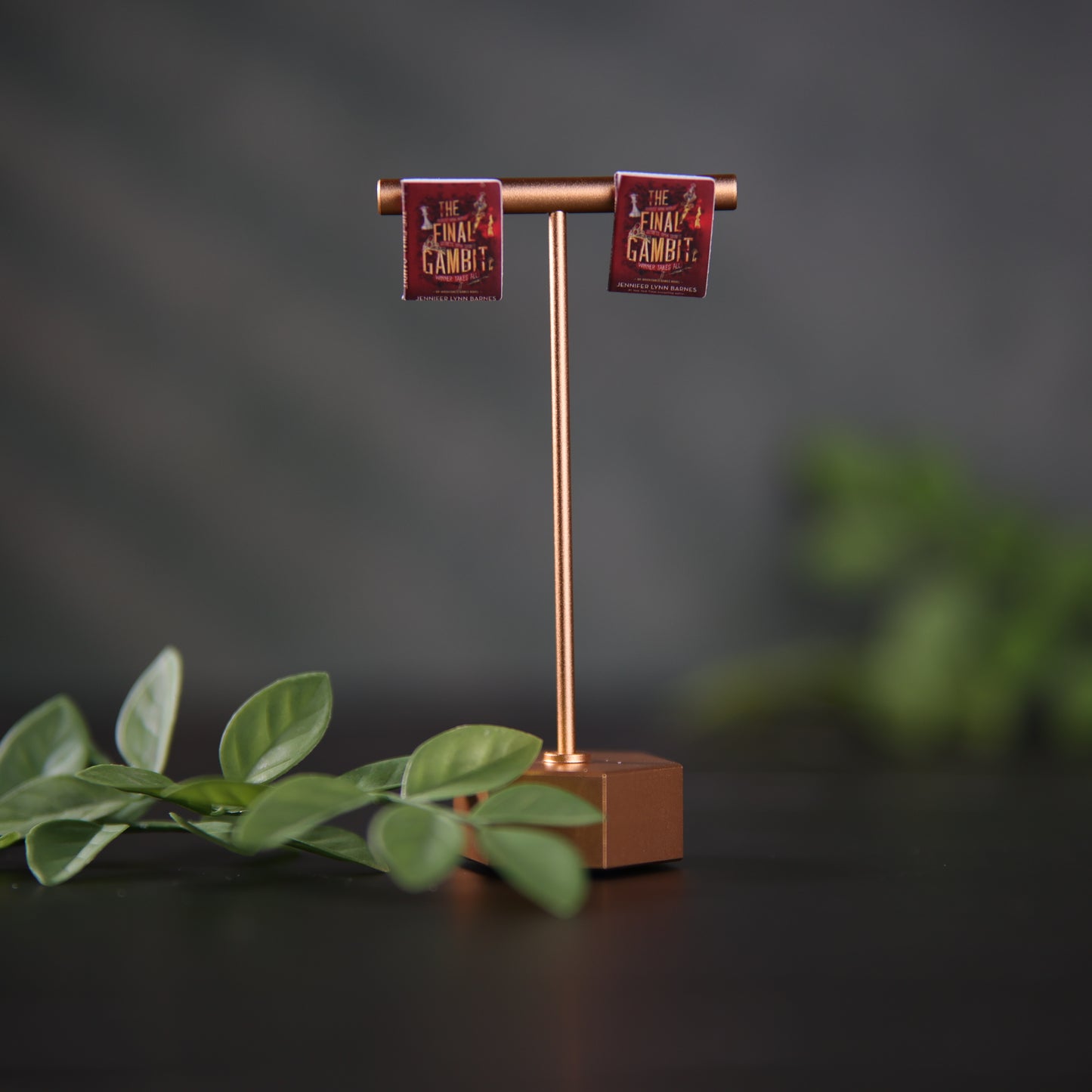 Titled Stud Earrings - Jennifer Lynn Barnes - The Final Gambit