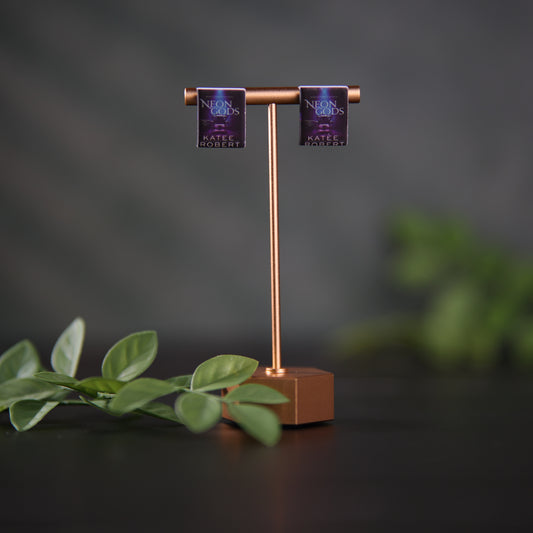 Titled Stud Earrings - Katee Robert - Neon Gods