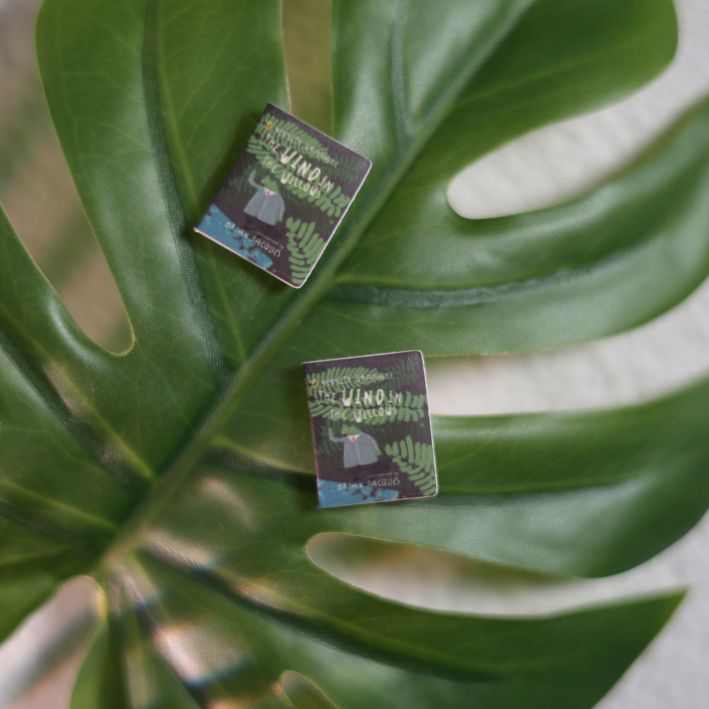 Titled Stud Earrings - Kenneth Grahame - The Wind in the Willows