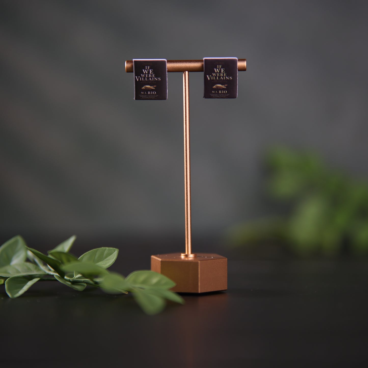 Titled Stud Earrings - M.L. Rio - If We Were Villians
