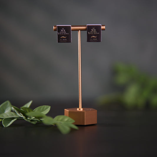 Titled Stud Earrings - M.L. Rio - If We Were Villians